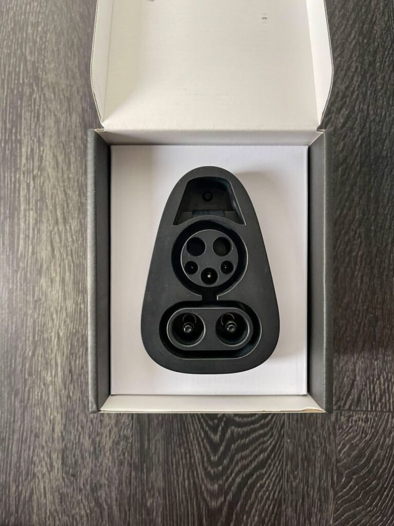 Tesla CCS adapter in box