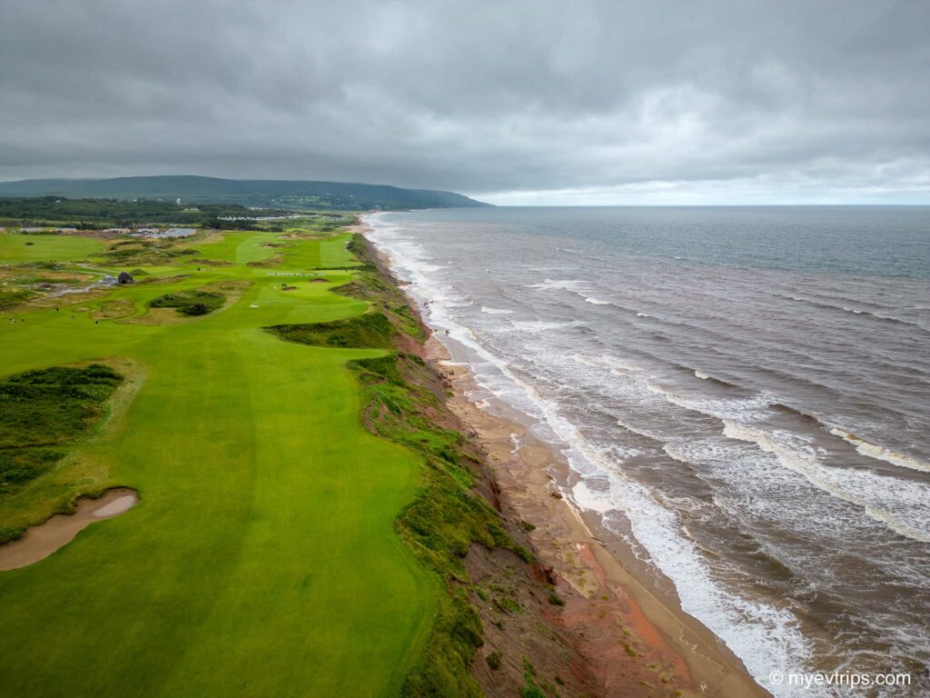 Cabot Links drone shot