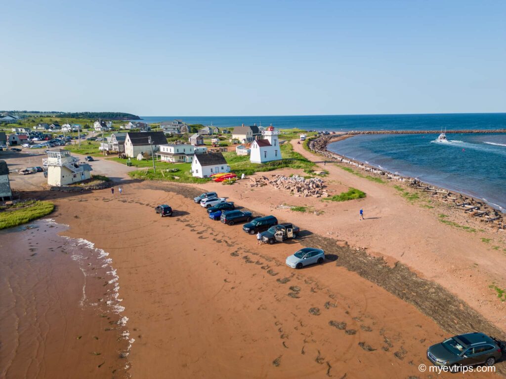 Driving and EV on North Rustico Beach