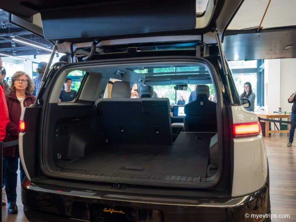 Rivian R2 display trunk
