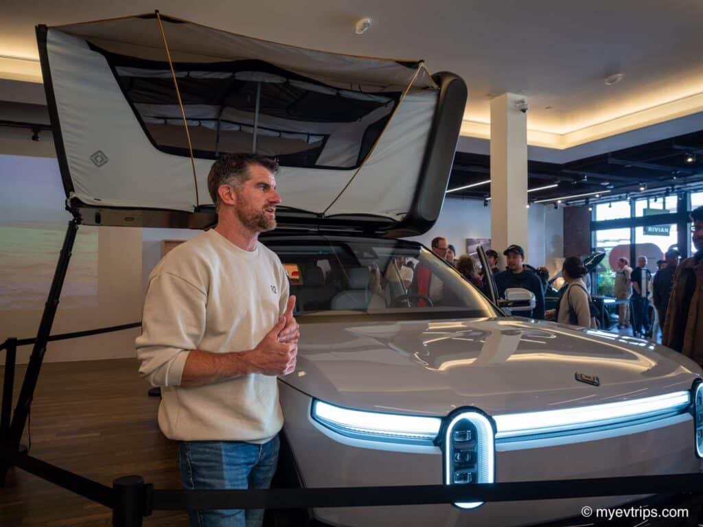 Special projects team host fielding questions about the Rivian R2
