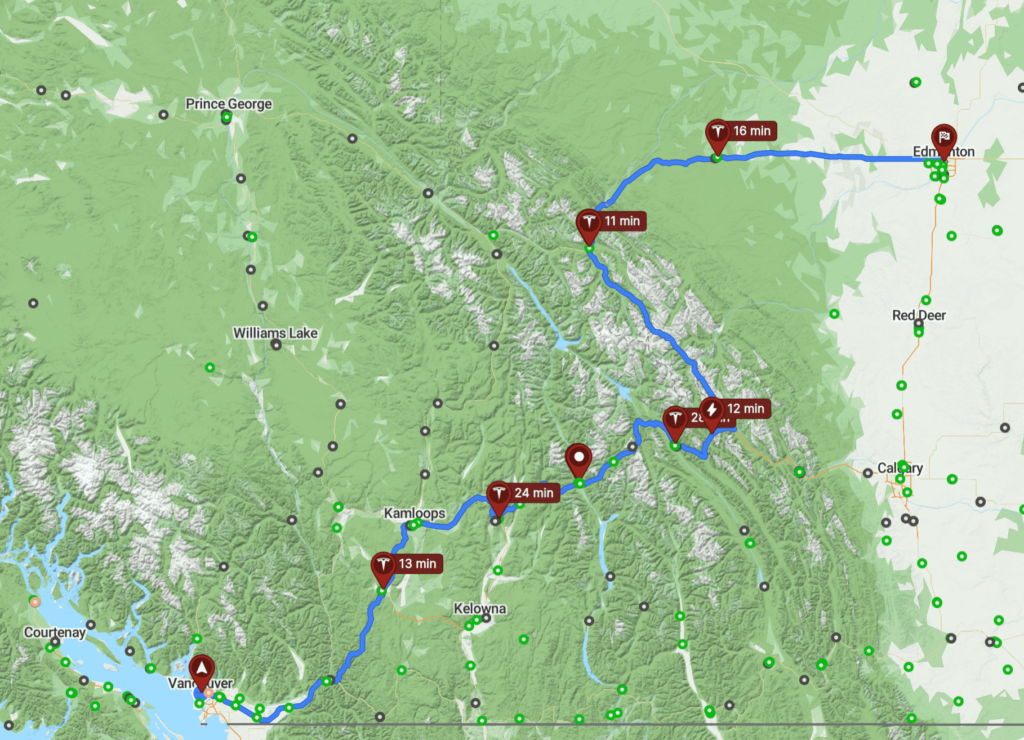 Using Chat GPT to plan an EV Road Trip plugged into ABRP map