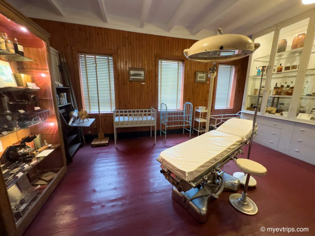 Dentist office and artifacts in the Musee Heritage in Saint Pierre