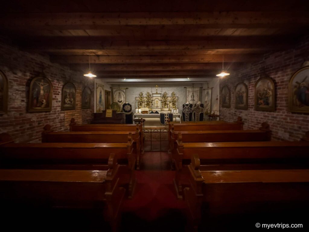 Church artifacts in the Musee Heritage in Saint Pierre