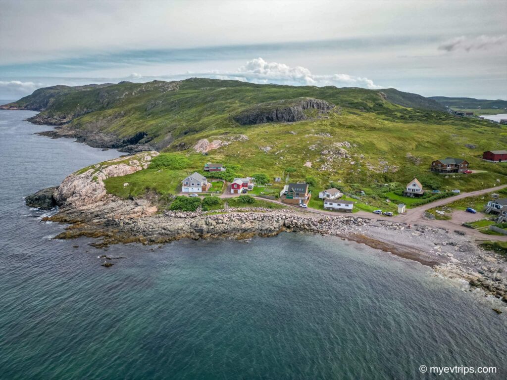 Arial of far side of Saint Pierre