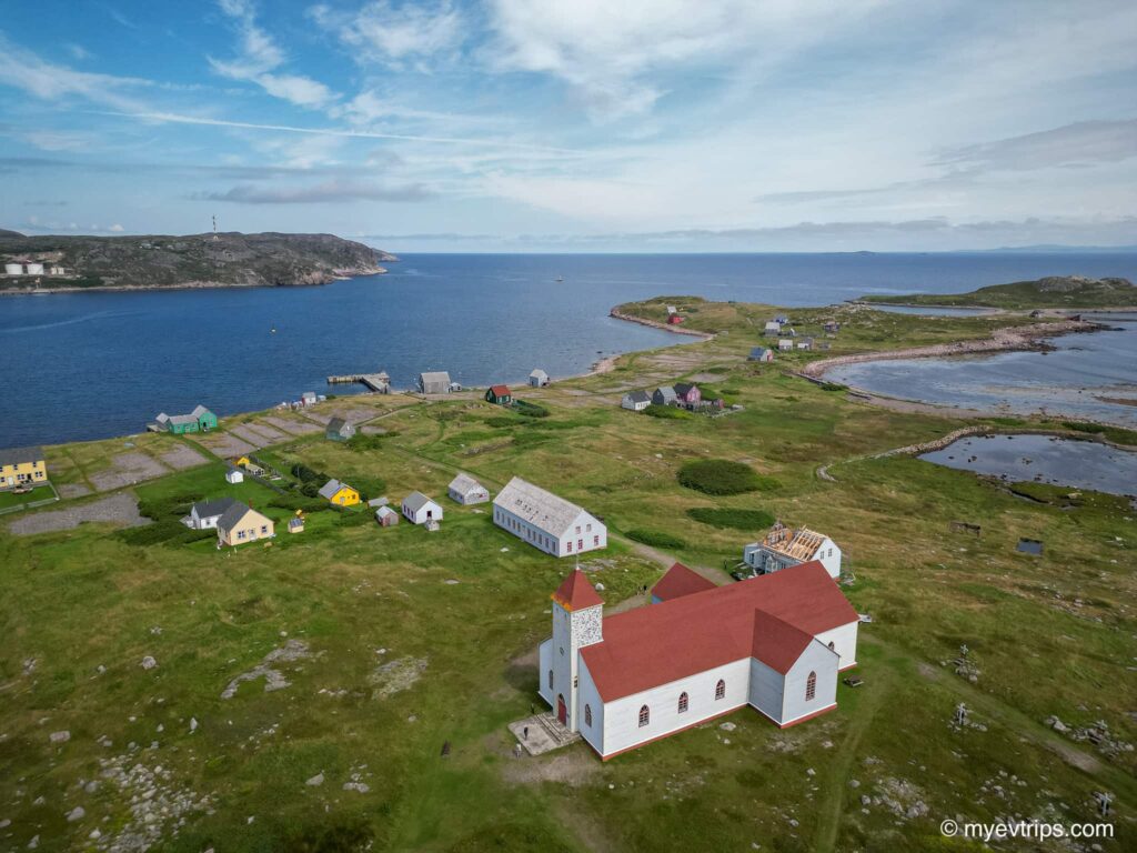 Île aux Marins from above