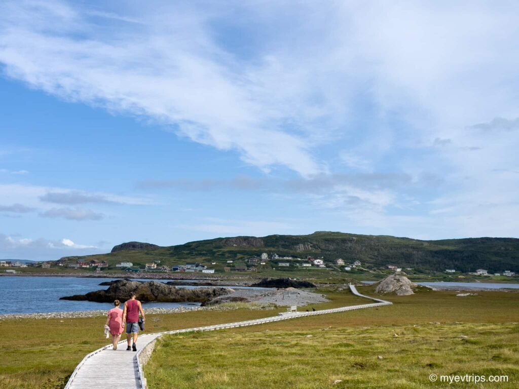 Pointe du Diamant boardwalk couple walking