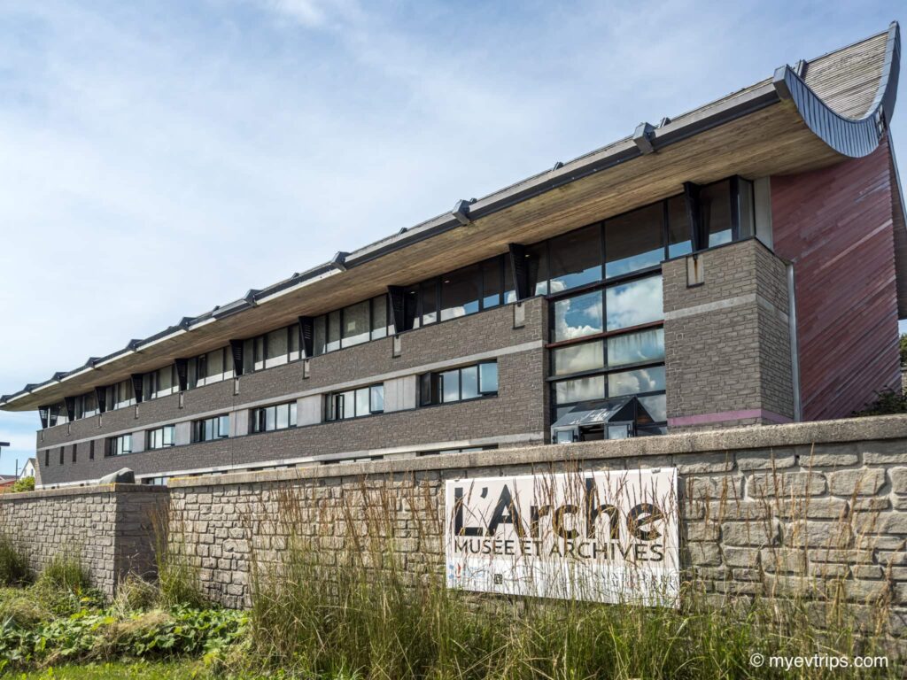 Exterior of L'Arche Museum in Saint Pierre
