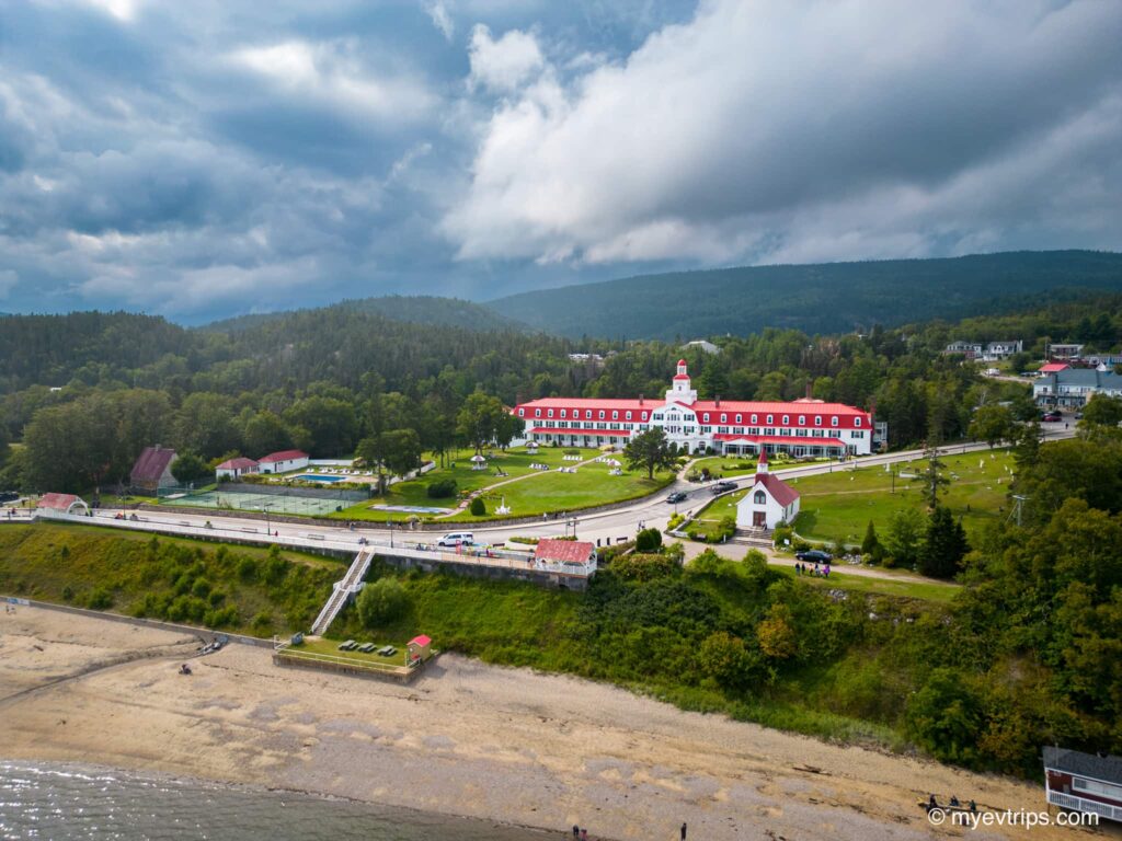 Tadoussac Hotel from the air