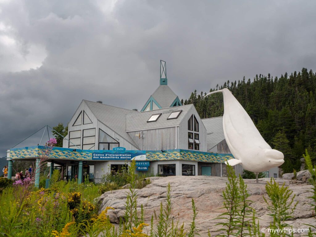 exterior of the Marine Mammal Interpretation Centre in Tadoussac