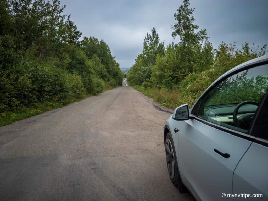 Magnetic Hill in Moncton, NB