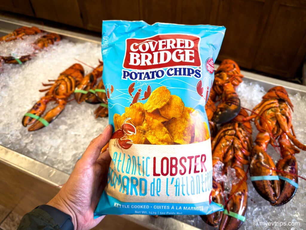 Lobster chips in Alma, New Brunswick