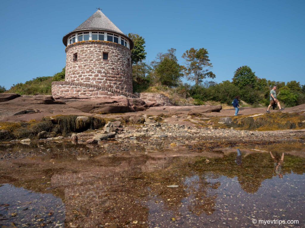 Ministers Island natural pool and bathhouse