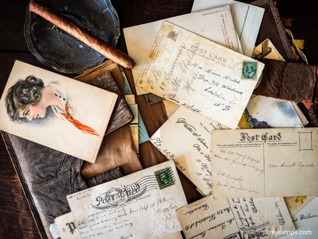 Old letters at Ministers Island, New Brunswick 