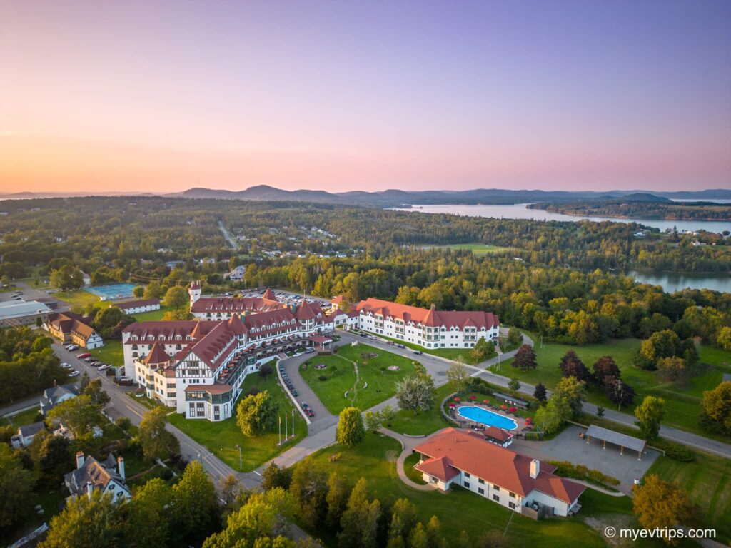 Arial shot of Algonquin Resort, Saint Andrews NB