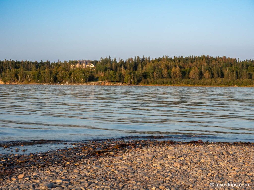 High tide at road to Ministers Island
