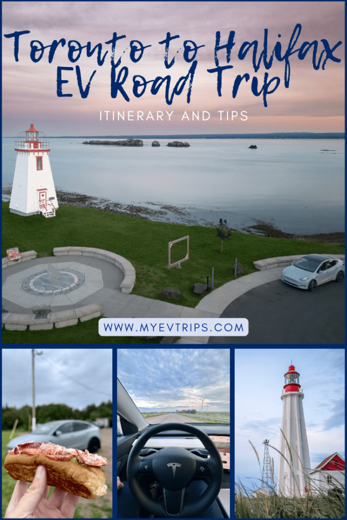 Toronto to Halifax road trip pinterest image