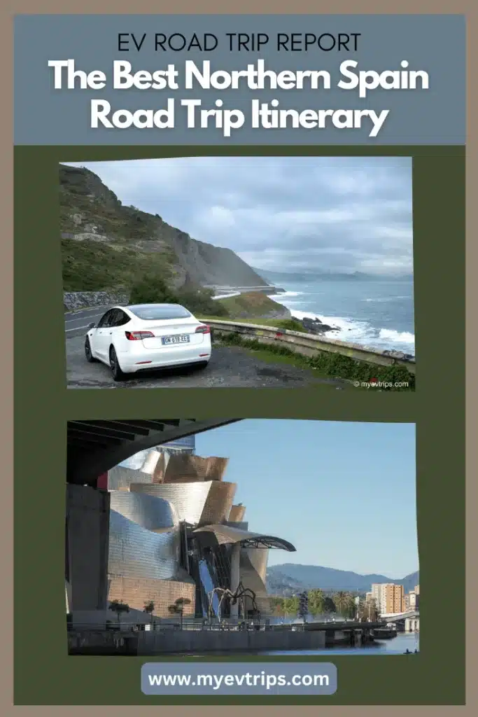ev Spain road trip shareable Pinterest image