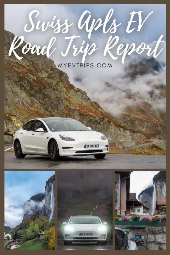Swiss Alps EV Road Trip shareable pinterest image