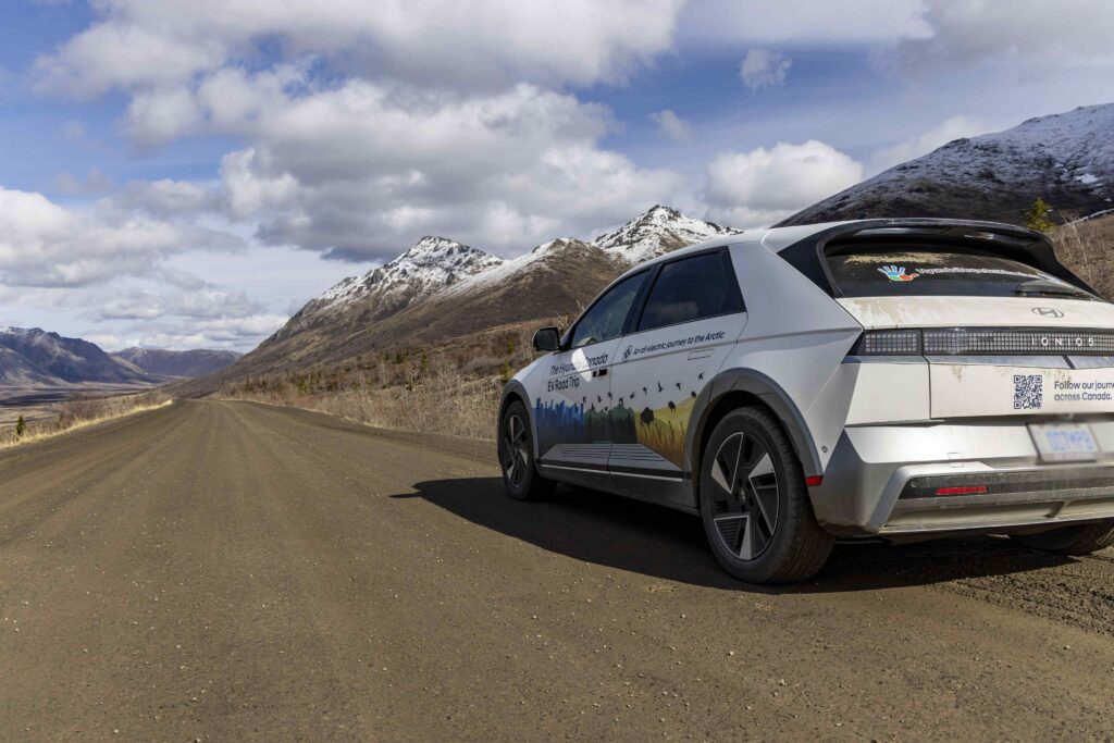 EV road trip on the Dempster Highway