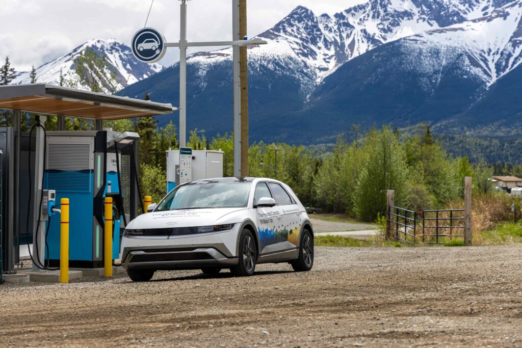 EV road trip on the Dempster Highway