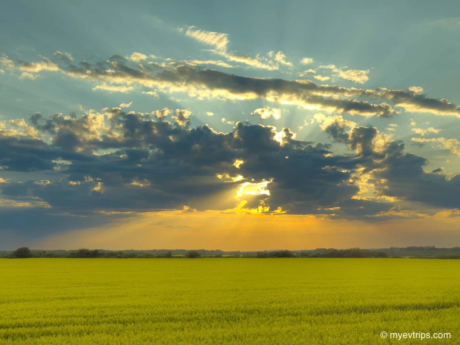 Sunset in Northern Alberta