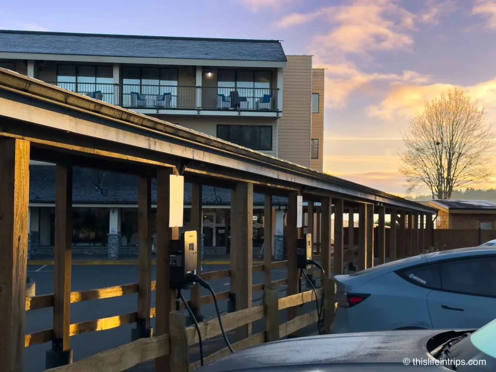 EV chargers at the Bayside Resort, Parksville BC
