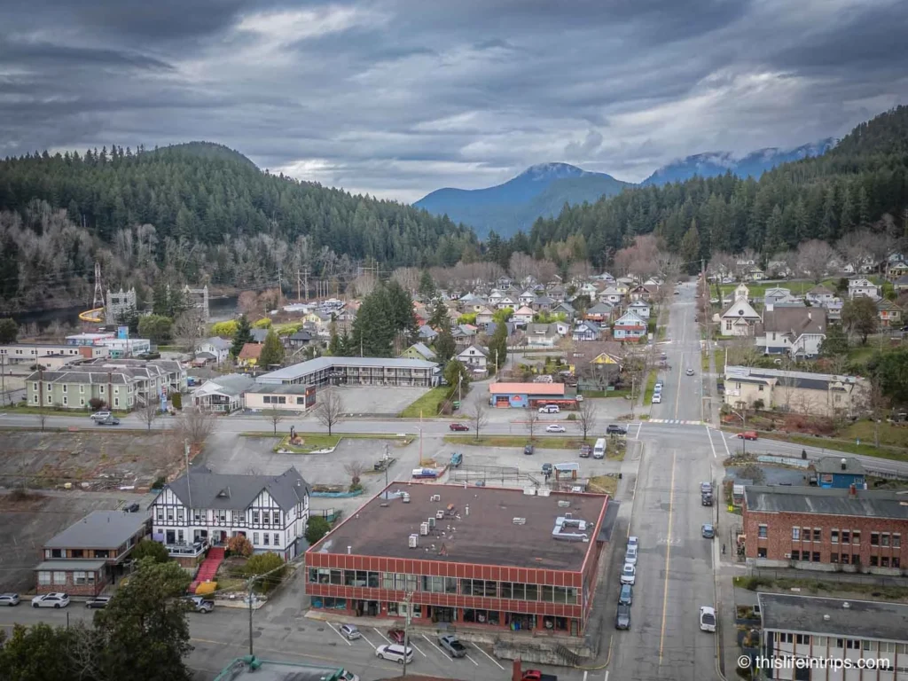 arial of Powell River Townsite